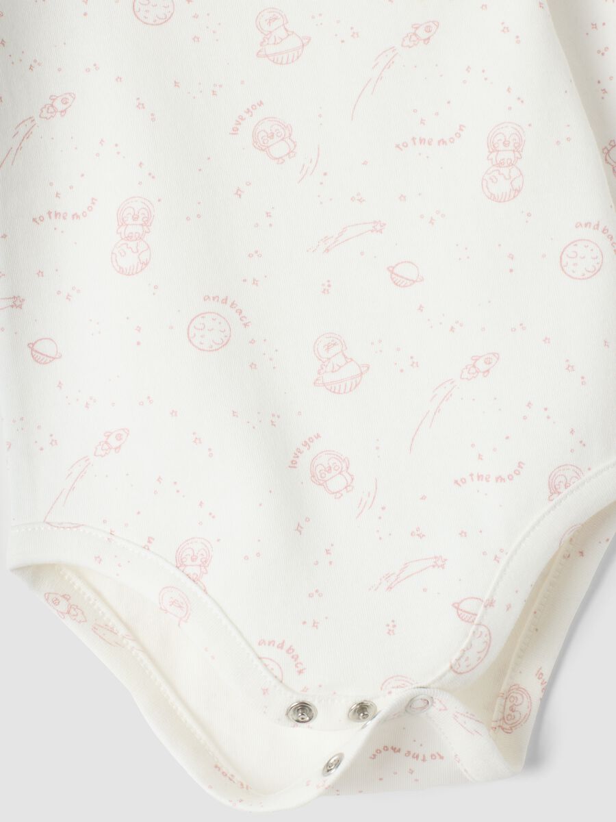 Tripack body rosa e bianchi in puro cotone organico a girocollo_2