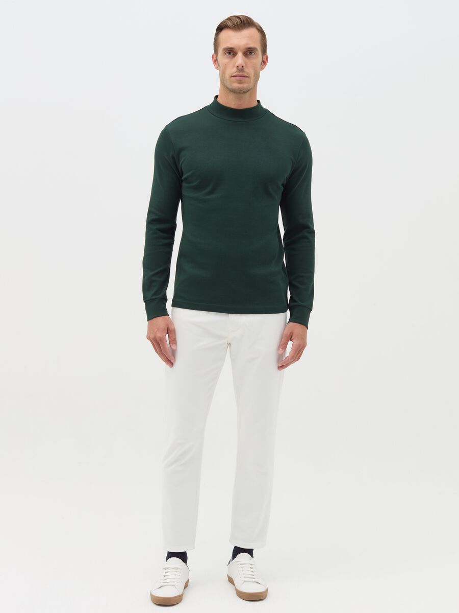 Long-sleeved T-shirt in interlock cotton_1