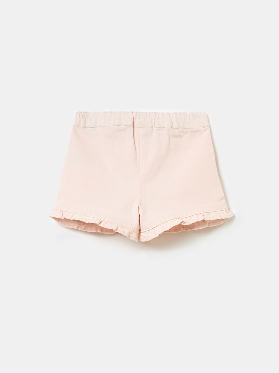 Twill shorts with ruffles_1