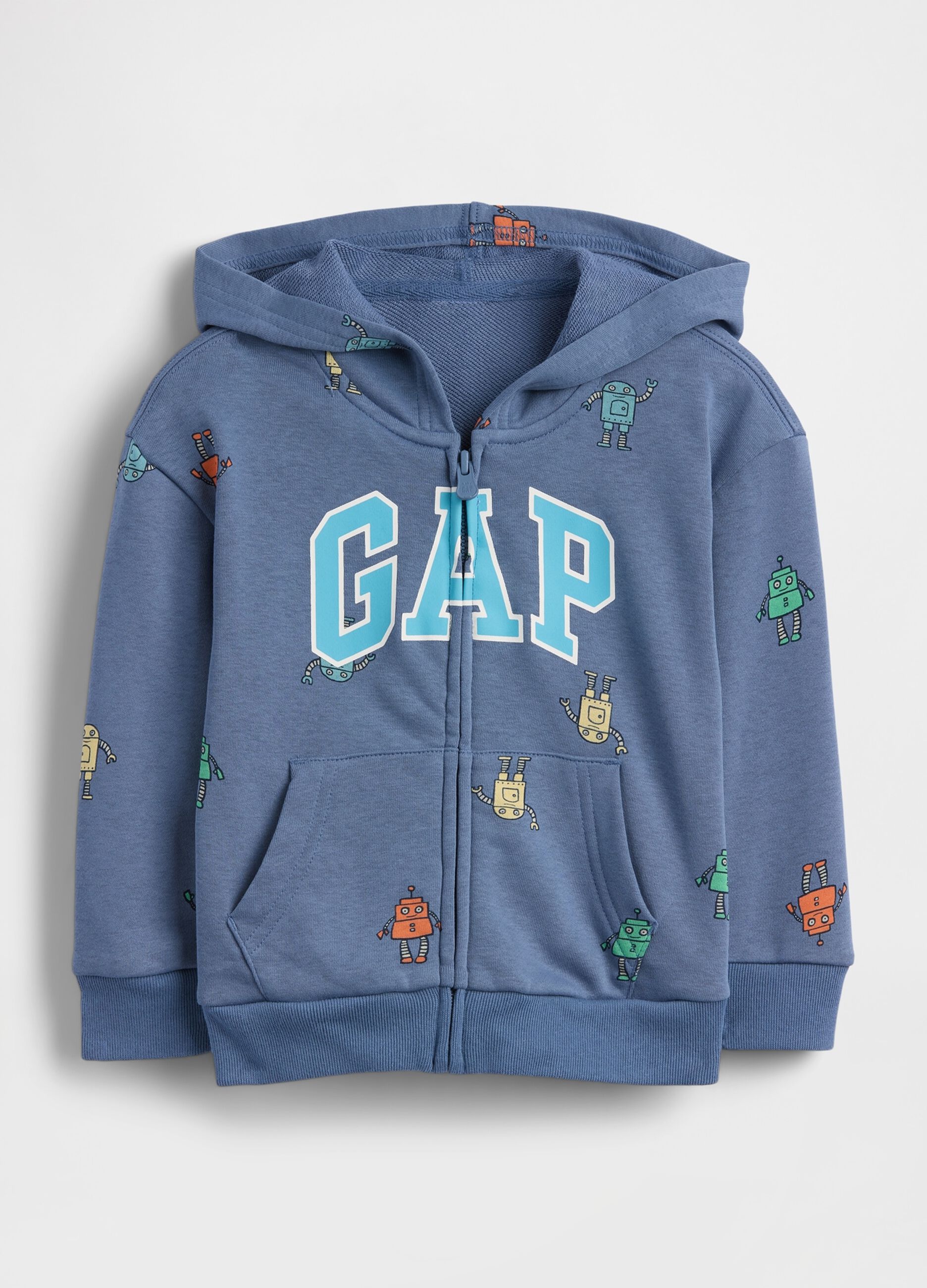 Cotton-blend zip-up hoodie