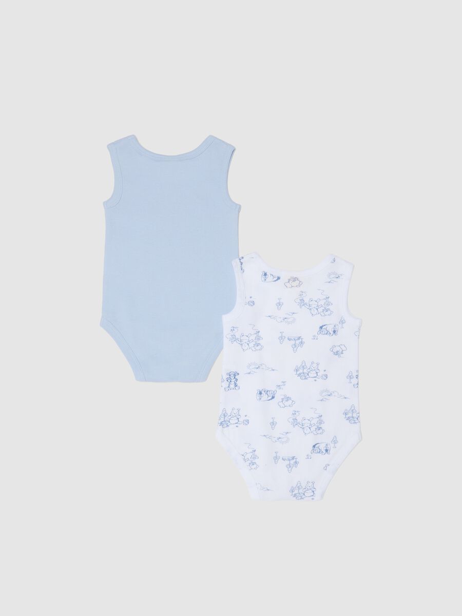 Pack of multicolour newborn cotton bodysuits with Winnie-The-Pooh_1
