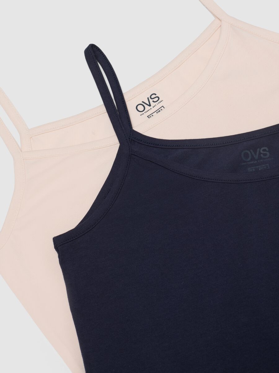 Doppelpack multicolor Regular-Fit Stretch Baumwollunterhemden_5