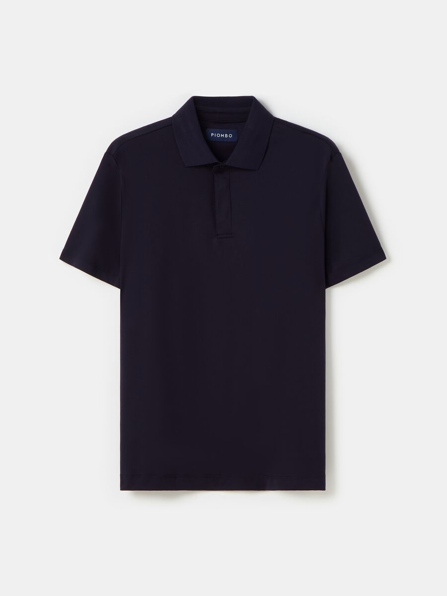 Contemporary polo shirt in mercerised cotton_3