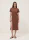 Braunes Midikleid aus Stretch-Baumwolle_0
