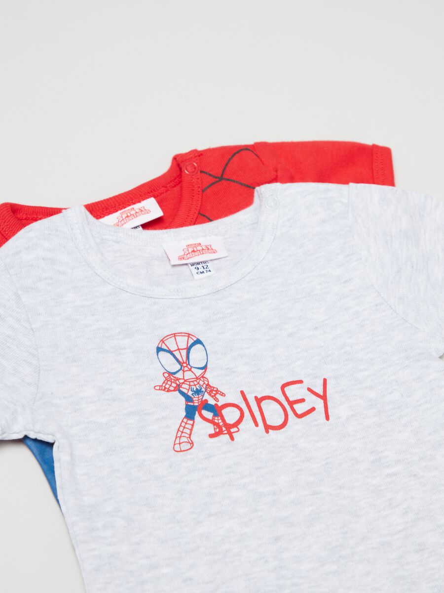 Pack of two onesies with Spidey print_2