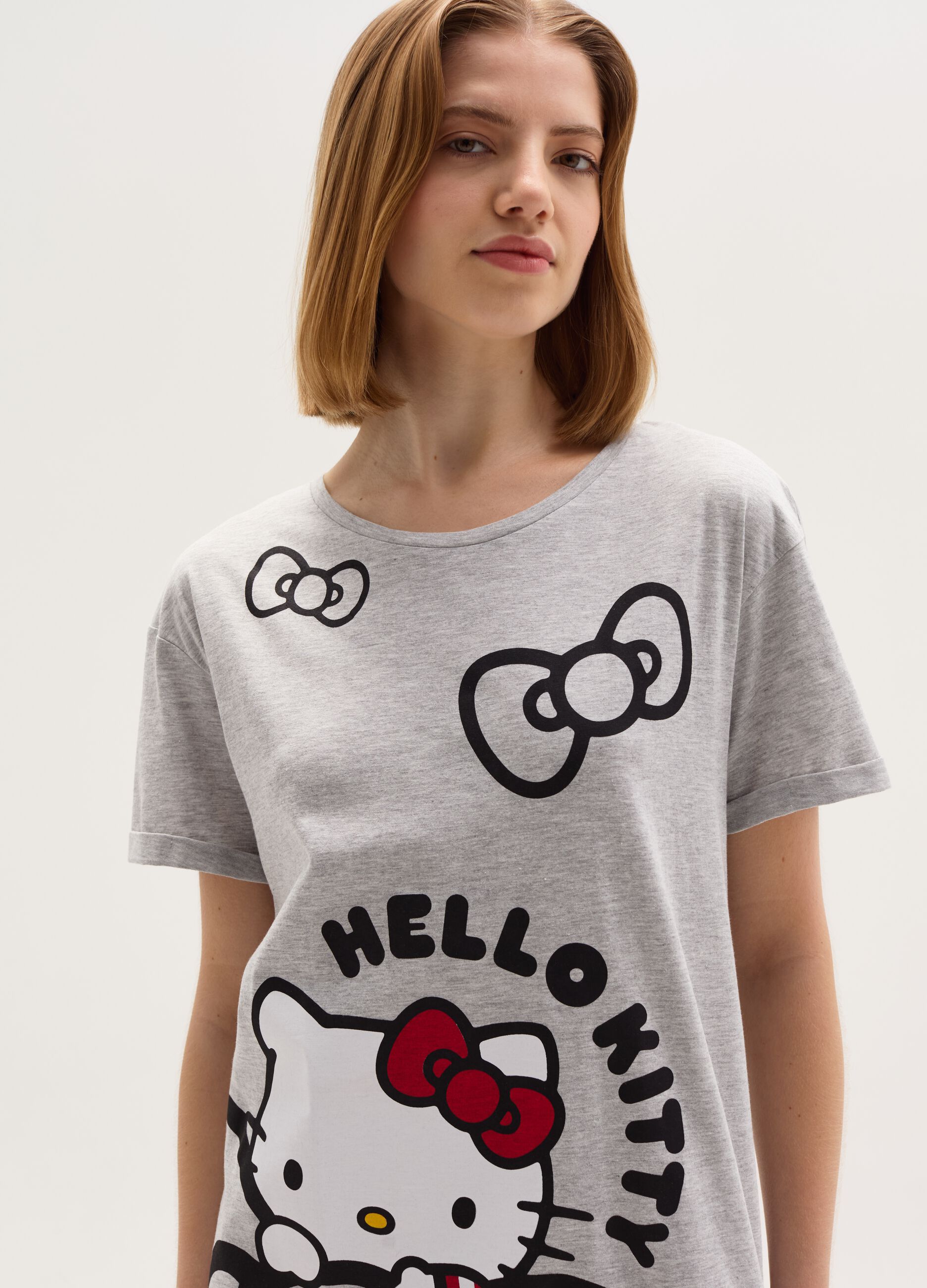 Camicia da notte con stampa Hello Kitty