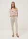 Beige linen-cotton blend trousers_0