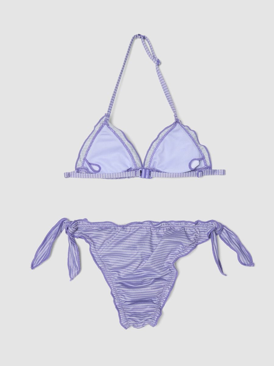 Purple triangle bikini in stretch fabric_1