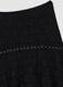 Black stretch skirt with asymmetric lace hem_6