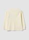 T-shirt bianca in puro cotone con girocollo e stampa Top Speed_1