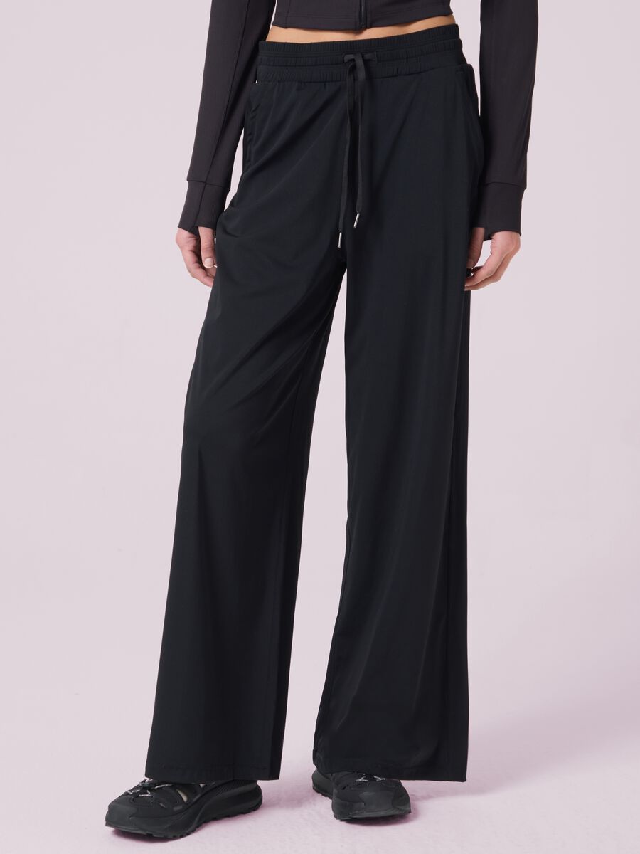 ALTAVIA STUDIO wide leg trousers with drawstring_1