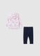 Conjunto multicolor de ajuste regular para ni&ntilde;a en algod&oacute;n puro_1