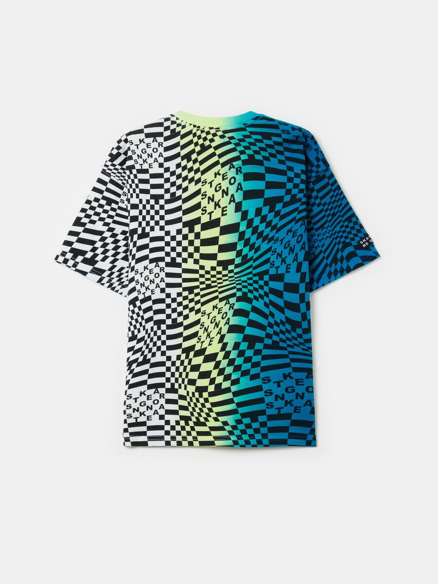 Camiseta de algodón Tie Dye con estampado_1