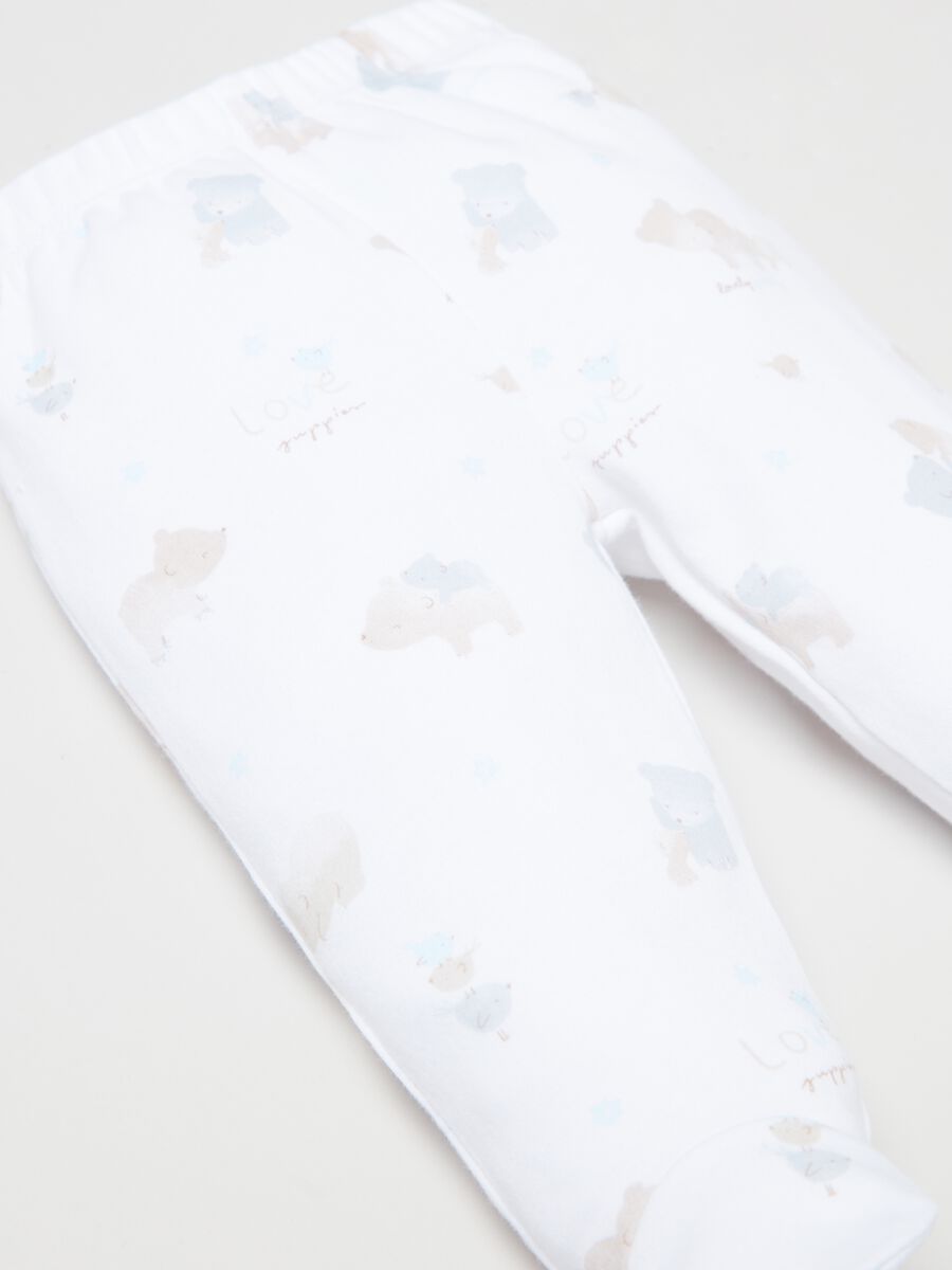 Two-pack cotton baby leggings with print_2