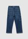 Denim joggers with drawstring_1