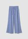 Lange, mehrfarbige Hose aus reiner Baumwolle mit Blumenmuster_4