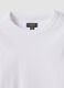 White stretch organic cotton T-shirt with ribbed neck_2