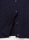 Ribbed cardigan with cable-knit design_5