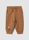 Brown pure cotton oversized joggers with cute animal print_0