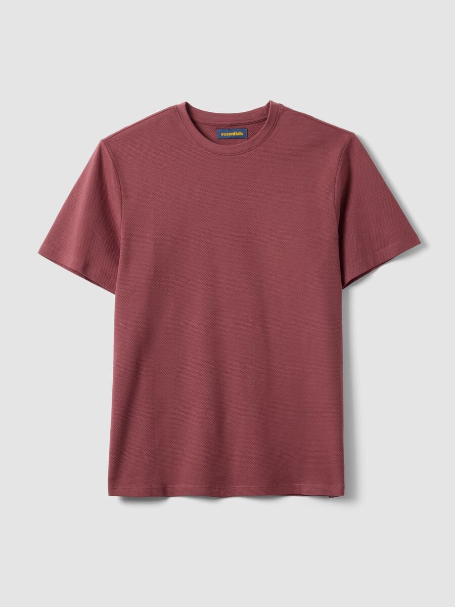 Pink short-sleeve pure cotton T-shirt_4