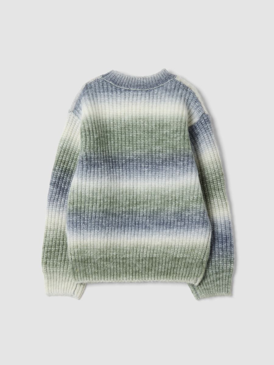Multicolour wool-blend crew-neck jumper, regular fit_1