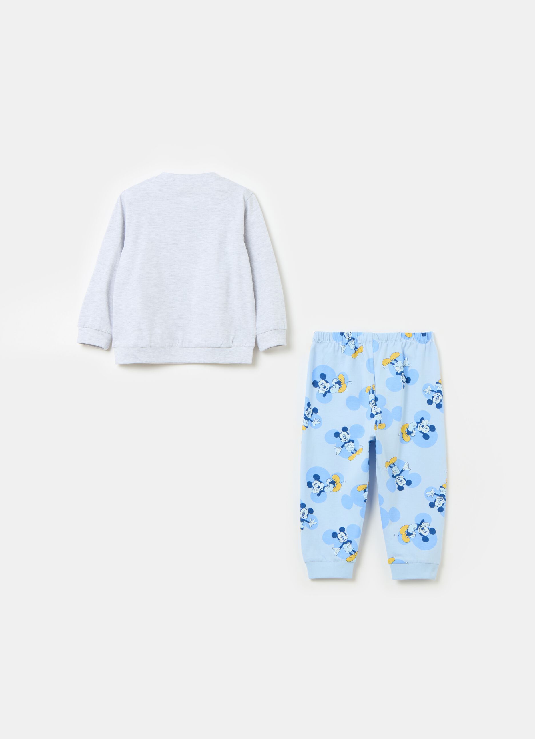 Pijama de algodón orgánico con estampado Mickey