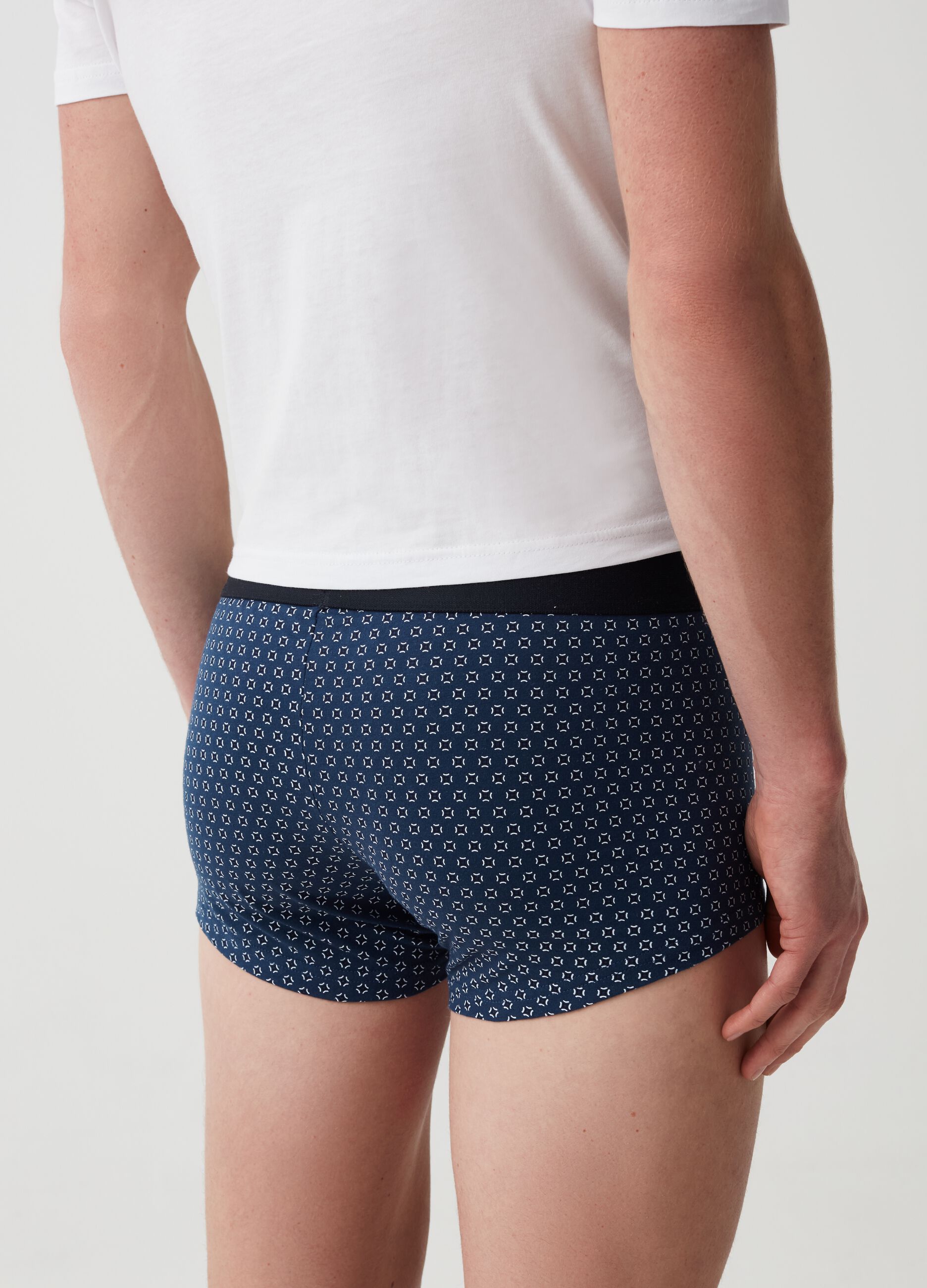 Five-pack boxer shorts with micro pattern