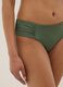 Gr&uuml;ne Swim-Briefs aus Stretchmaterial mit seitlicher Raffung_3