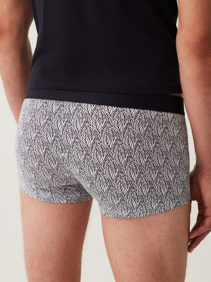 Five-pack stretch cotton boxer shorts with pattern_2