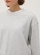 Sudadera marr&oacute;n de mezcla de algod&oacute;n ajuste regular con cuello redondo_3