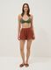 Brown pure cotton shorts_1