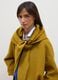 Yellow wool-blend coat with button fastening_1