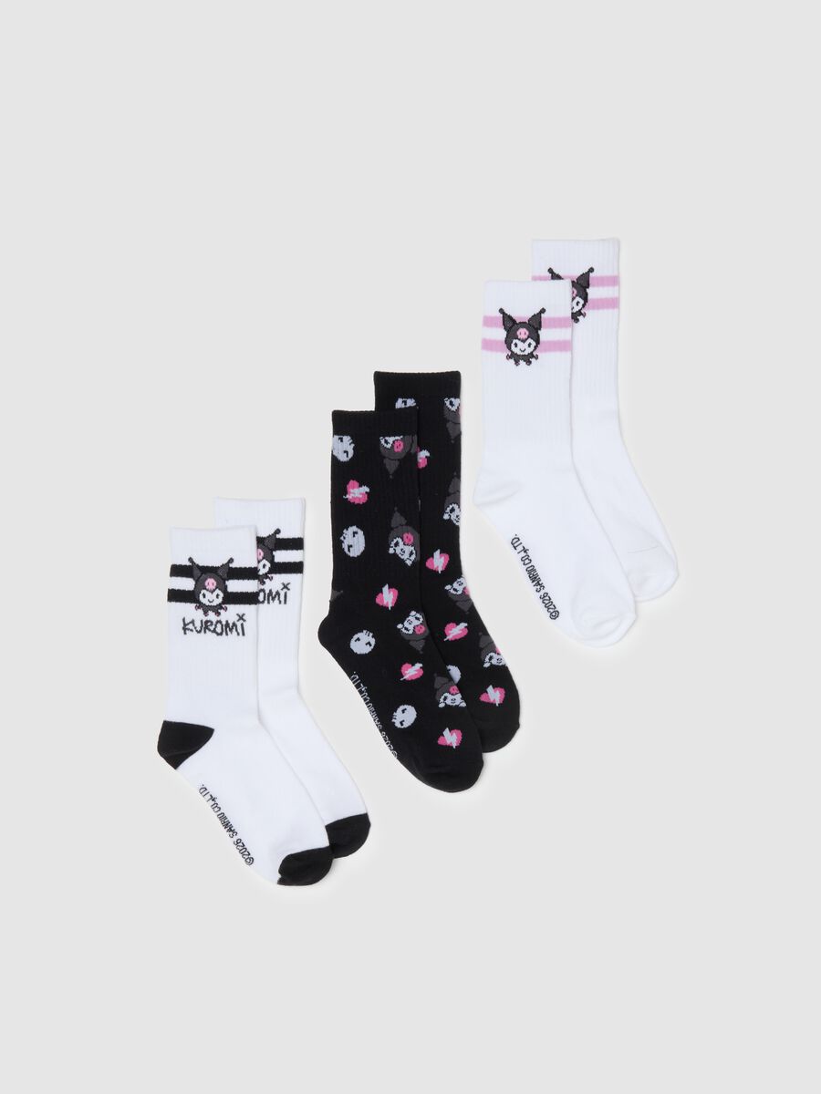 Meias curtas multicoloridas de algod&atilde;o el&aacute;stico para meninas_0