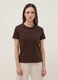 Brown pure cotton regular fit T-shirt_2