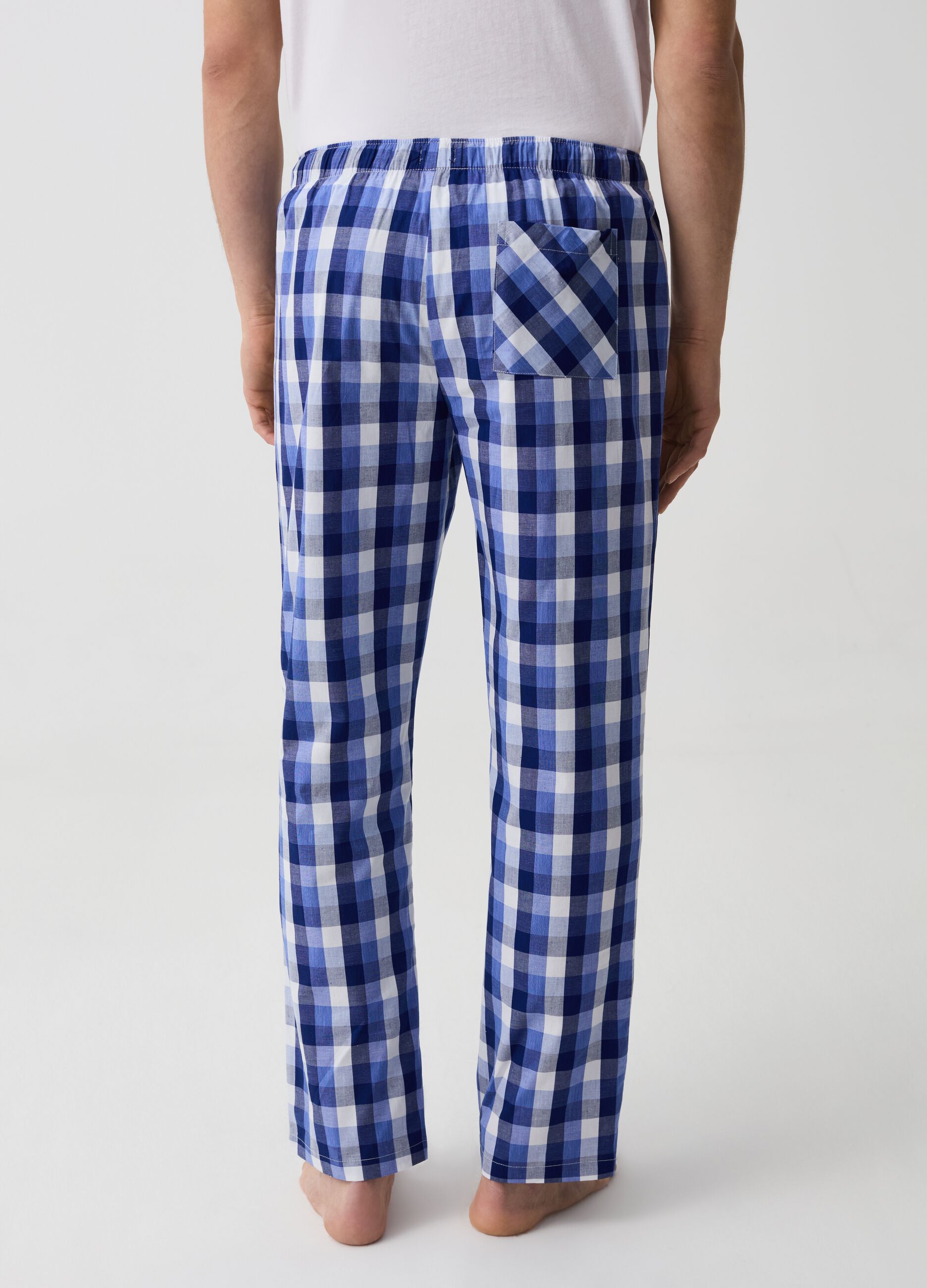 Pantalón de pijama de algodón estampado