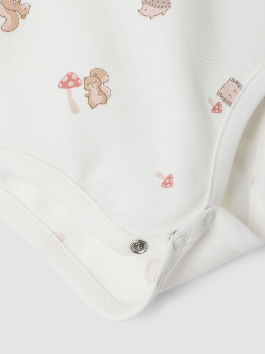 3-pack organic cotton crew-neck bodysuits for baby girl_2