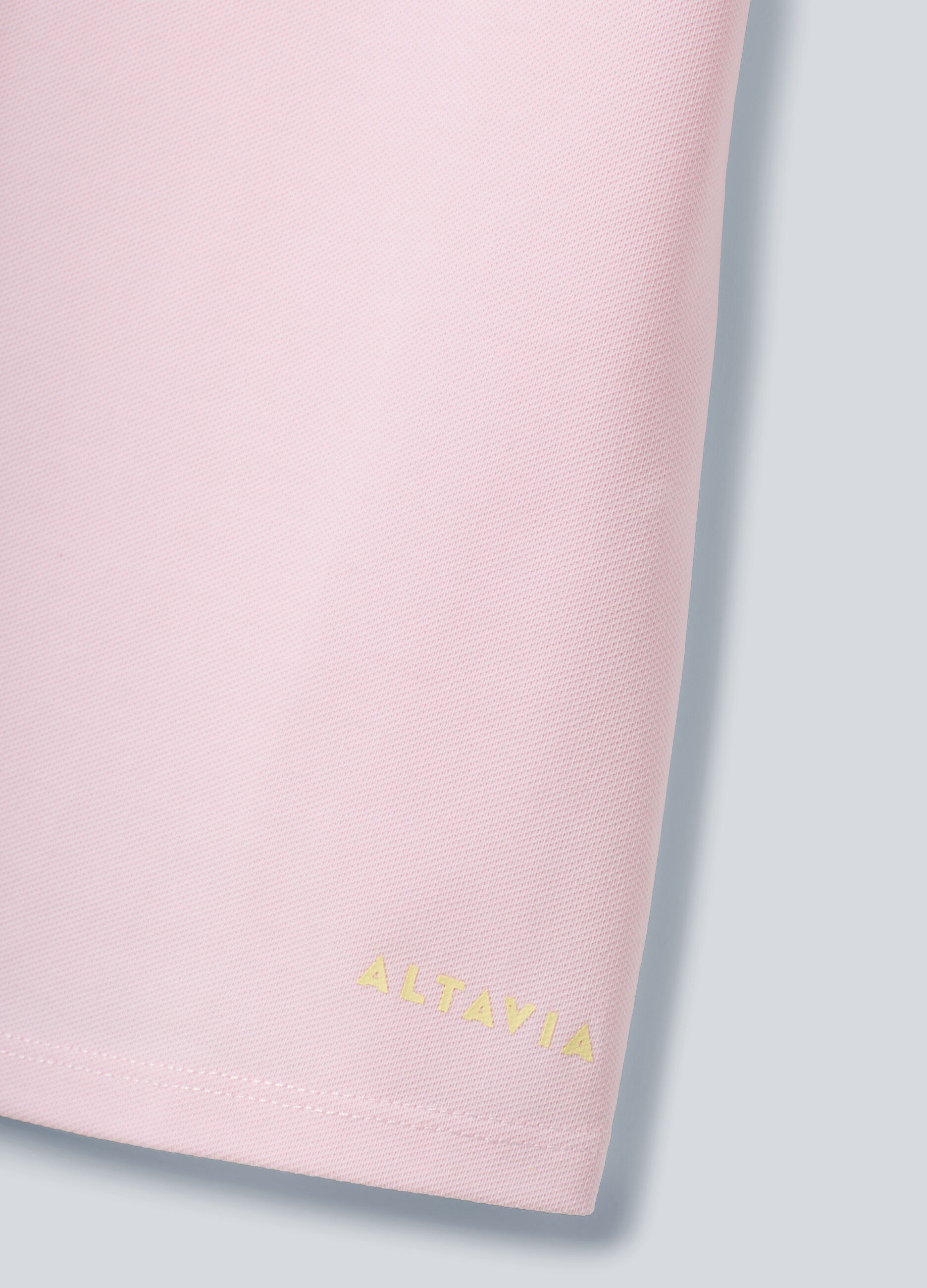 Rosa ALTAVIA COURT Sport-Poloshirt aus Stretch-Baumwolle