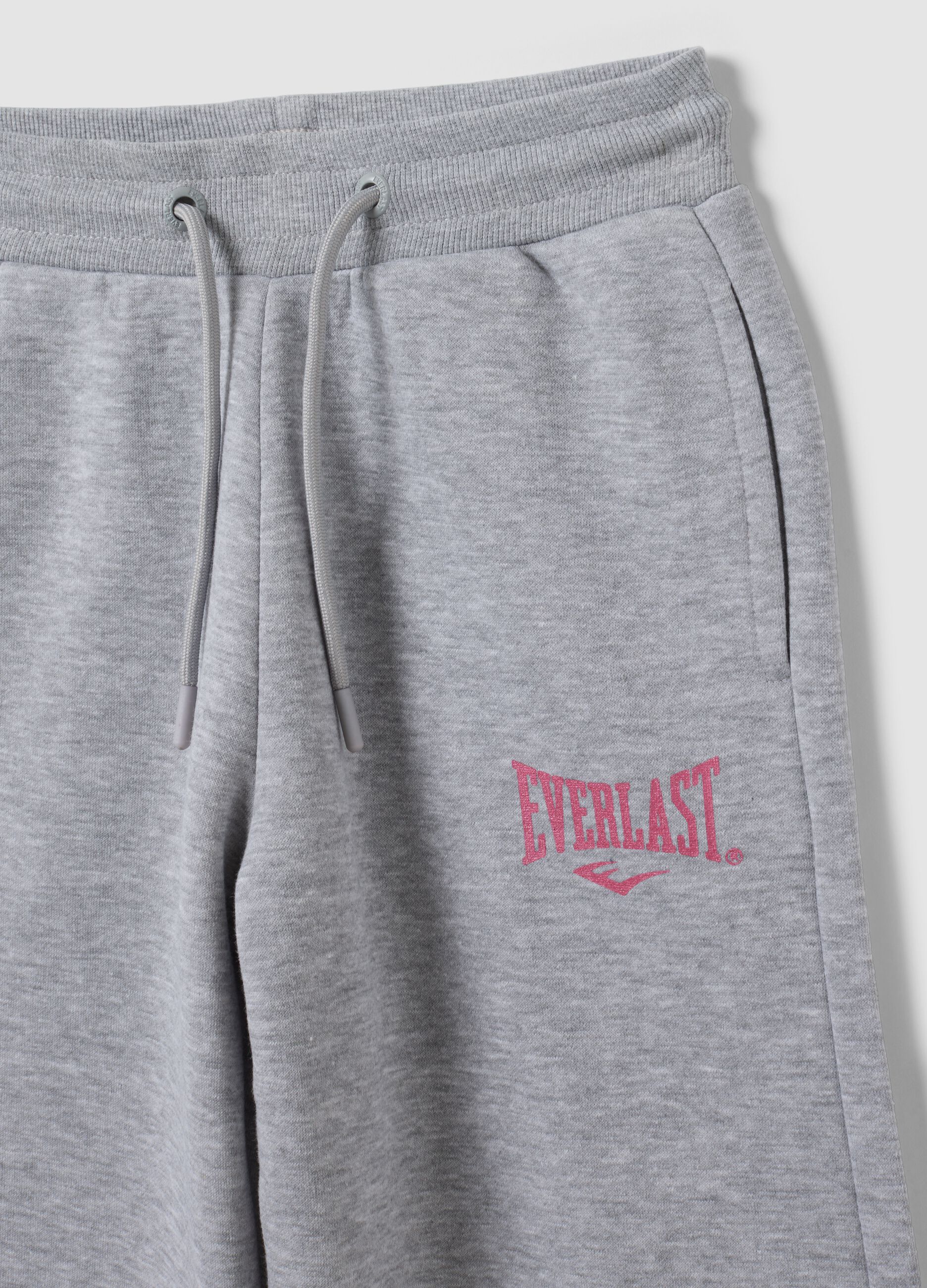 Graue Regular-Fit Jogginghose aus Baumwollmix f&uuml;r M&auml;dchen