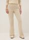 Umstands Flare-Hose Beige aus Stretch-Baumwolle_1