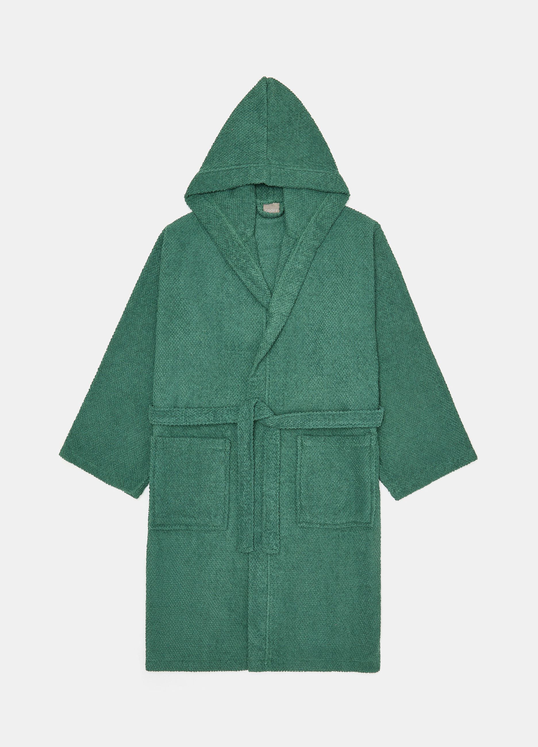 100% cotton terry bathrobe