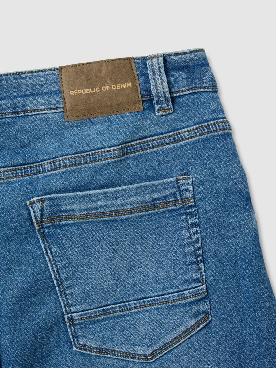 Slim Fit Blue Denim Jeans_5