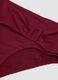 Rote High-Waist-Bikinihose aus Stretchmaterial mit Schnalle_5