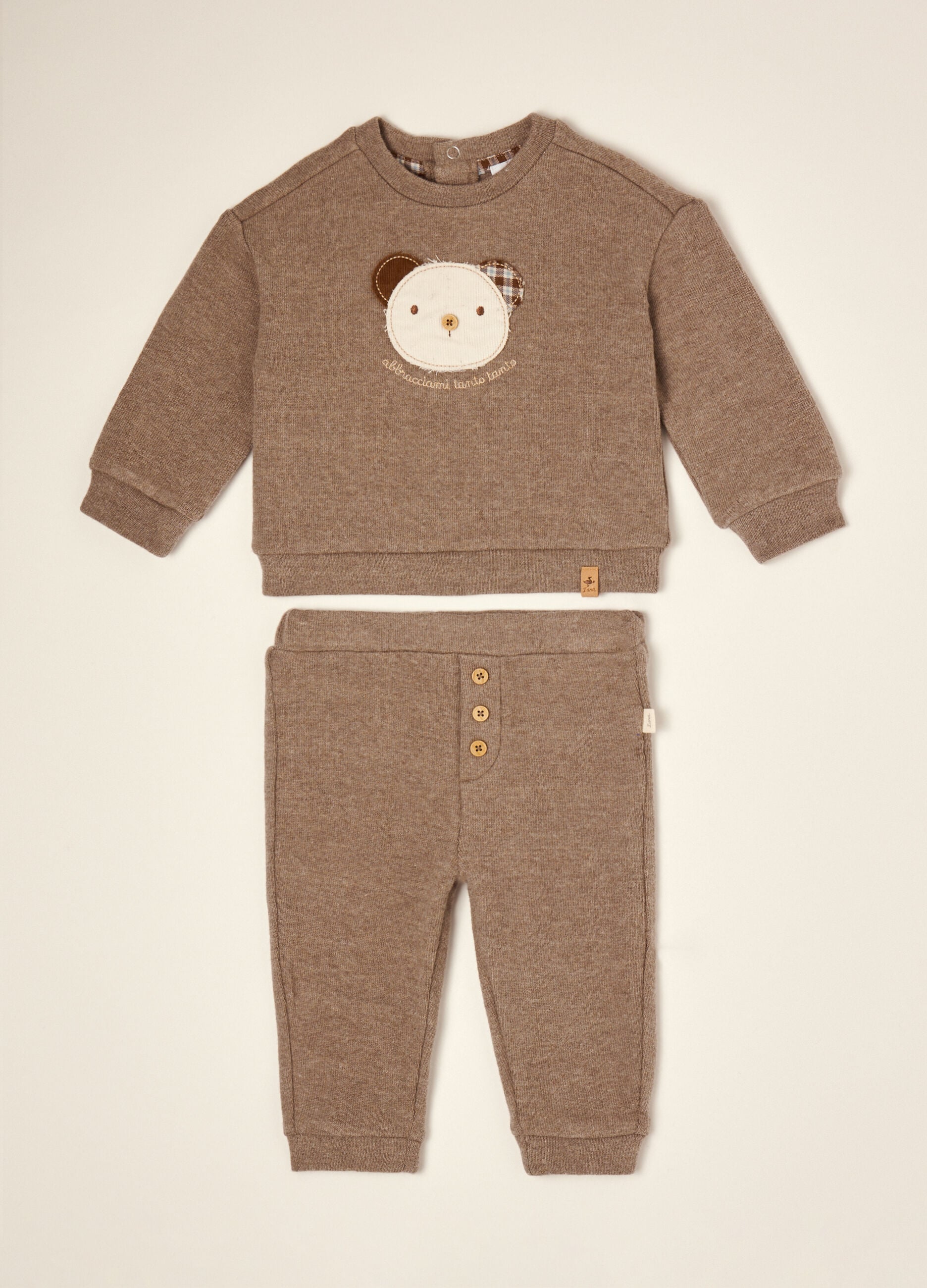 Conjunto jogging para beb&eacute; IANA em jersey