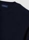 Blue crew-neck jumper in a cotton and cashmere blend, regular fit_1