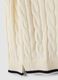 Maglia bianca in puro cotone a trecce over fit per bambino_3