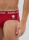 Pure cotton regular fit red briefs with New Year print_3