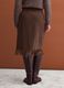 Brown and black wool-viscose blend skirt_2
