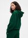 Sweatshirt verde com capuz e fecho completo_1