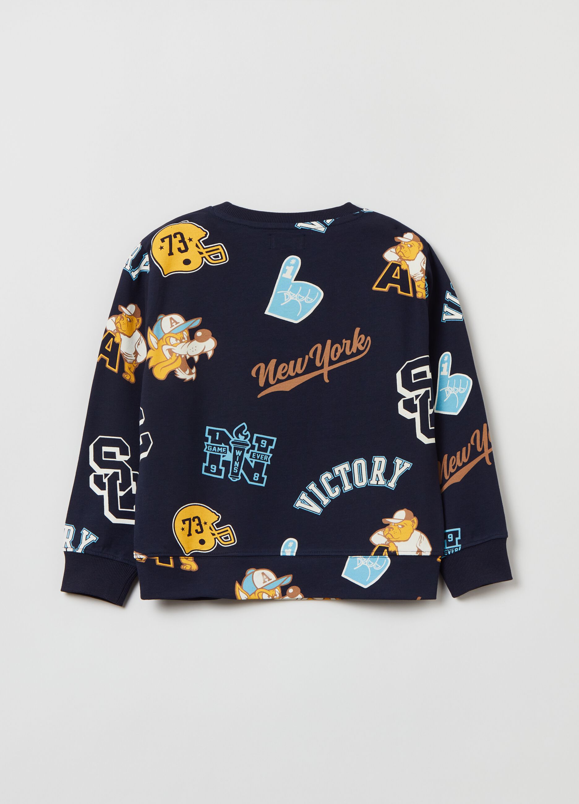 Sweatshirt in cotton with print_1