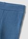 Blue cotton and stretch viscose set with bow_3